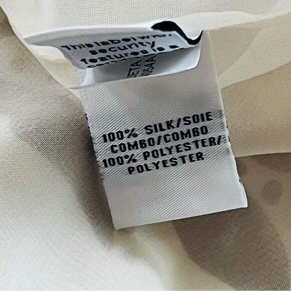 Diane von Furstenberg Kimono Dress Size 4 Blue Tan Floral 100% Silk Fully Lined - Picture 7 of 7